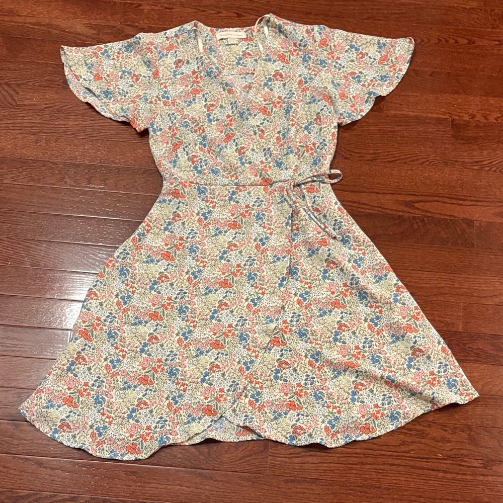 Floral Kids Dress with Belt